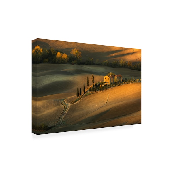 Clas Gustafson Efiap 'Tuscany Piensa Farm House' Canvas Art,16x24